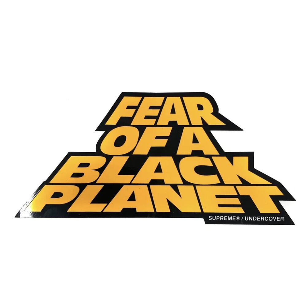 Supreme x Public Enemy Fear of a Black Planet Sticker SS18 Undercover